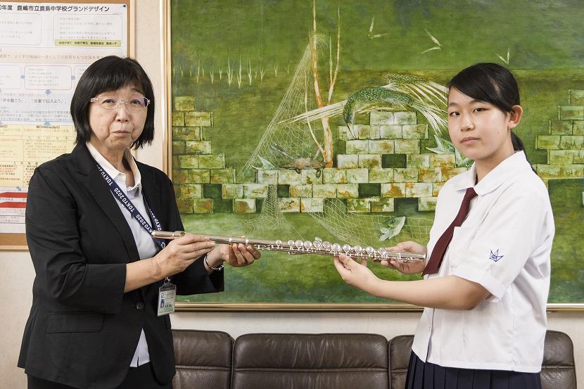【茨城県鹿嶋市】素敵なフルートで練習に励んでいきます。